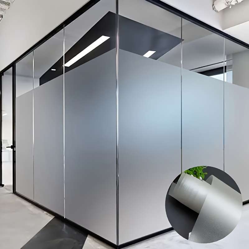 1pc Pure Matte Size 60x500cm  23.62x196.85IN Door Window Sticker