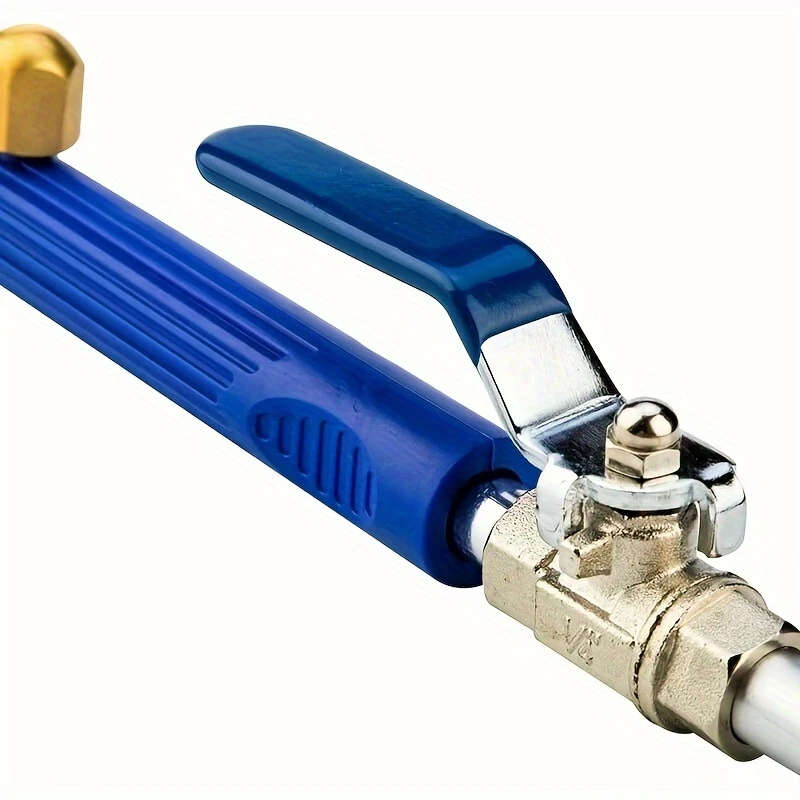 1pc High-Pressure Car Wash Water Gun with Long Aluminum Handle Adjustable Spray Nozzle for Efficient
