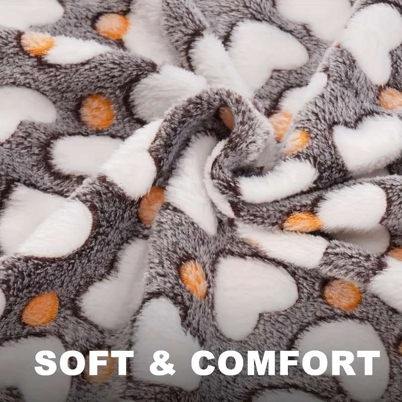 1ps Blanket Color Gray  Love Model  size L:76x104cm