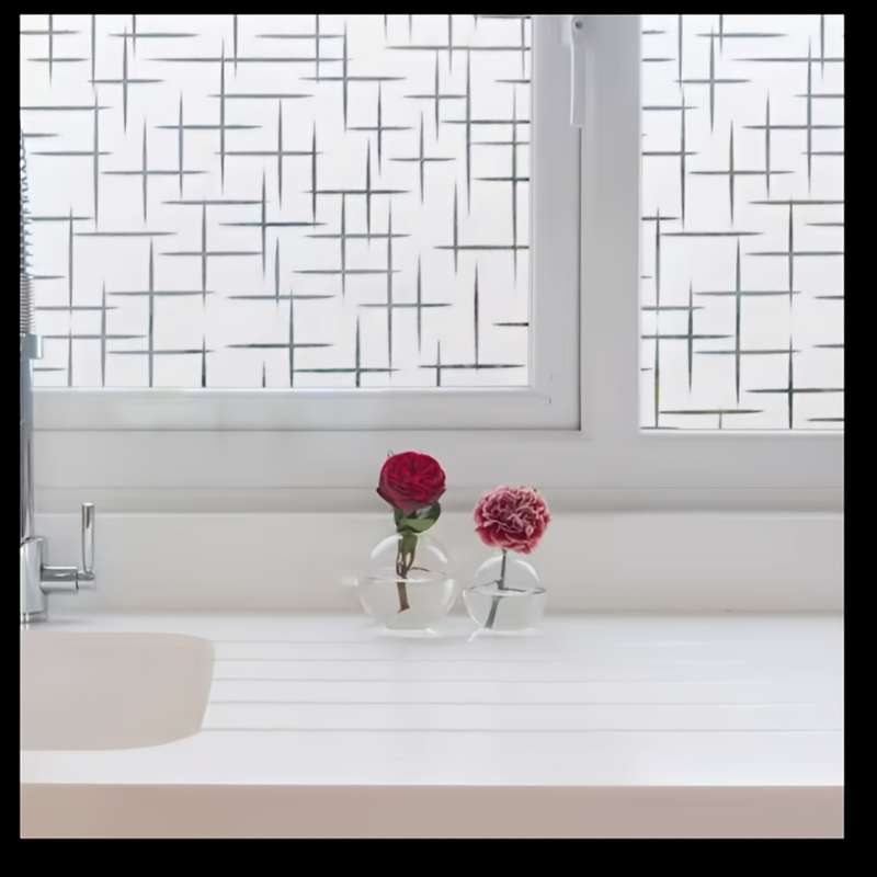 1pc 60cmx200cm 23.6inx78.7in Material PVC Door And Window Stickers