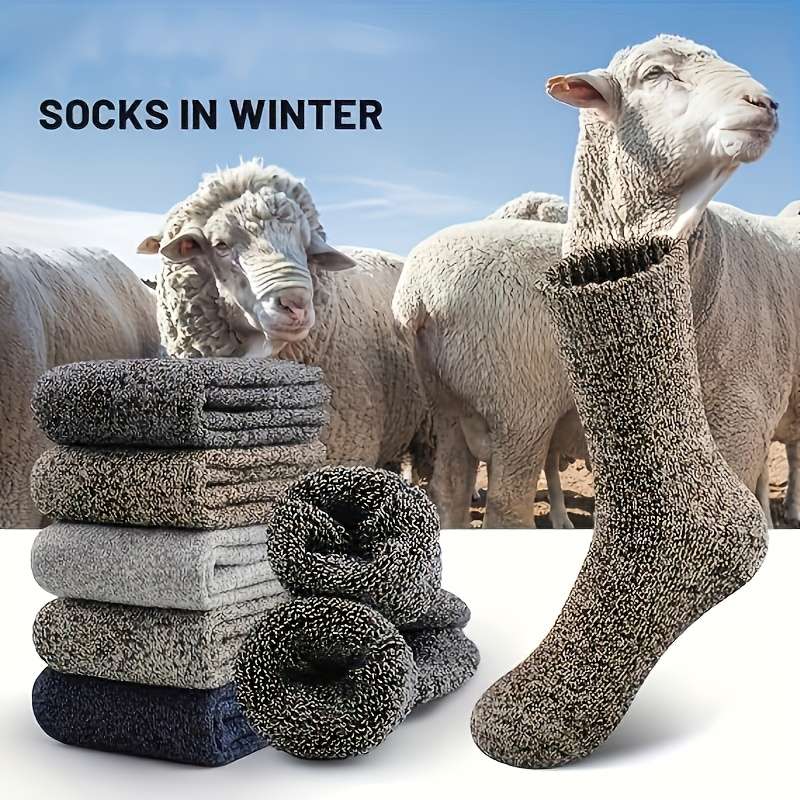 5 Pairs Gray One Size High Elastic Socks