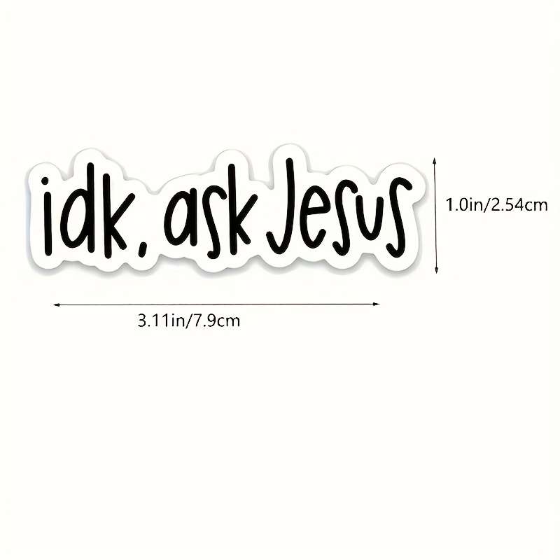 4pcs  Jesus Christian Themed Stickers