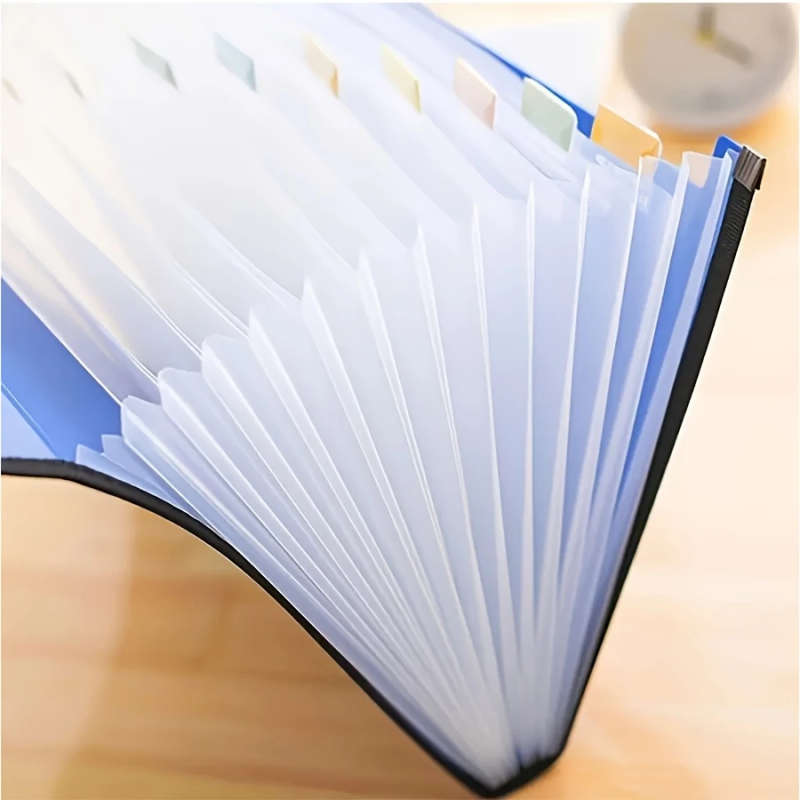 Waterproof A4 Paper 13 Pocket Folding File Organizer With Handle