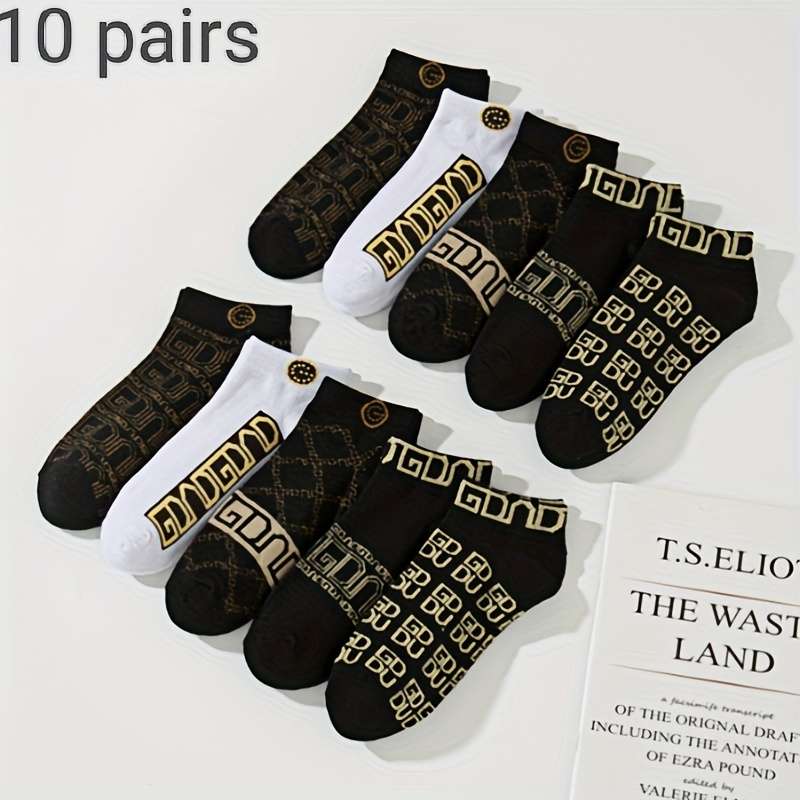 Sock 10 Pairs Of White  One Size