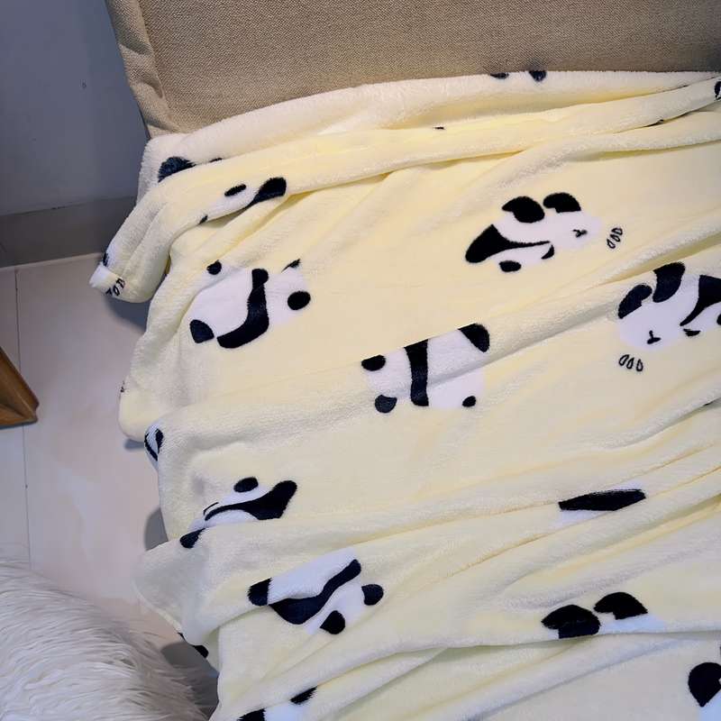 1ps Blanket Style Light Yellow Panda