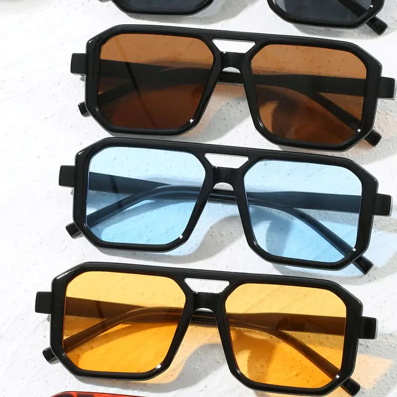 5-Pack Rectangle Sunglasses with Anti-Reflective Lenses