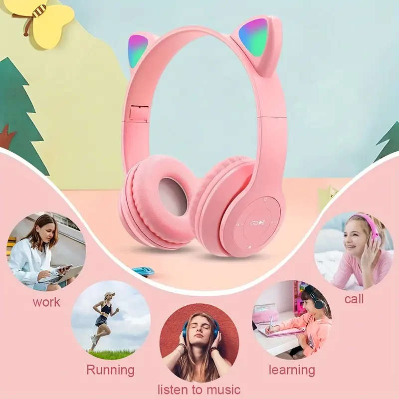 Wireless Cat Ear Headphones