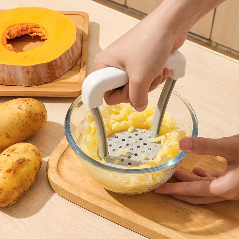 1pc Manual Potato Masher with Non-Slip Handle Plastic Vegetable Masher for Kitchen Gadgets and Tools