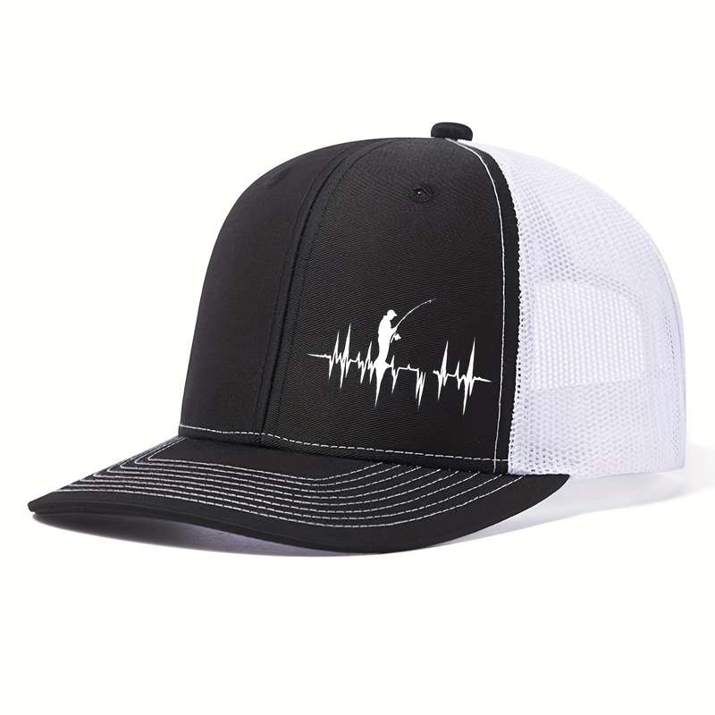 1pc A Stylish Baseball Cap Featuring a 3D Print of Outdoor Fishing Suitable for Both Men And Women