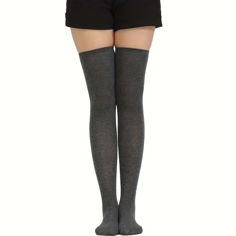 1 Pair Black Gray Wide Stripes  Socks