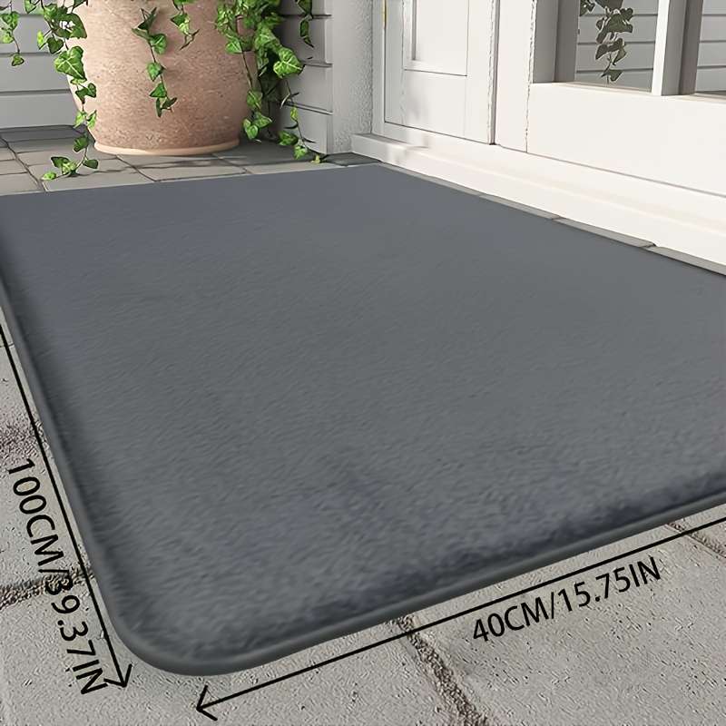1Pc Dark Gray 40x100cm Floor Mat