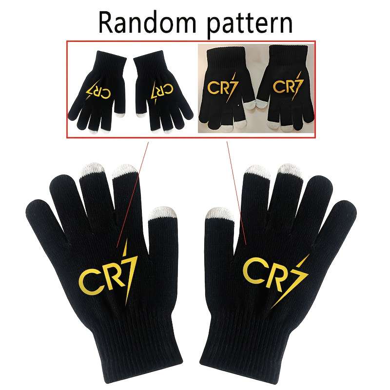 1 Pair Red Warm Gloves