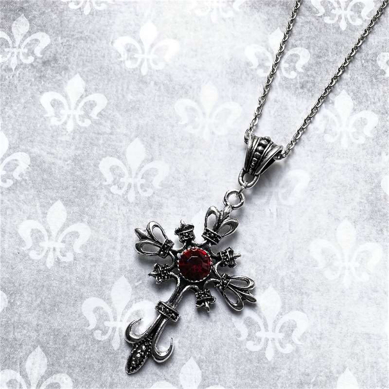 1 Piece Red Jesus Theme Pendant