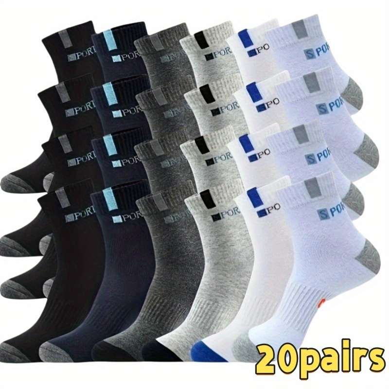Sock 20 Pairs Of Mixed Colors  One Size