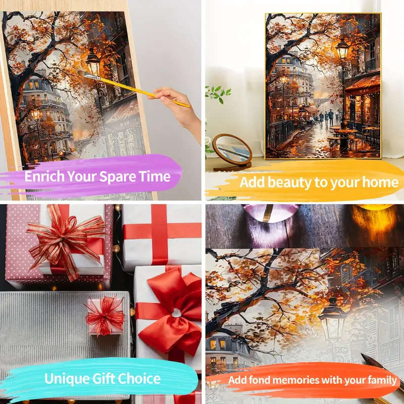 1pc Paint By Number Kits for Adults 40x50CM 16x20inch DIY Scenery Easy Oil Acrylic Painting By Numbe