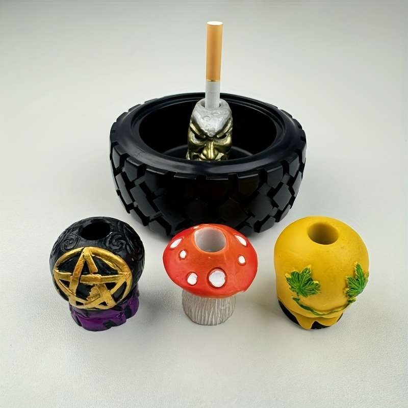 1pc Elegant Unique Avatar Resin Smoke Extinguisher Decorative Home Living Room Accessory Perf