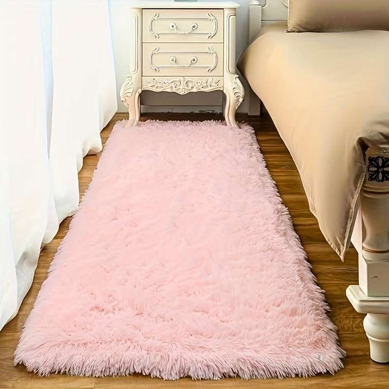 1Pc Pink 200x200cm 78.74x78.74inch Floor Mat