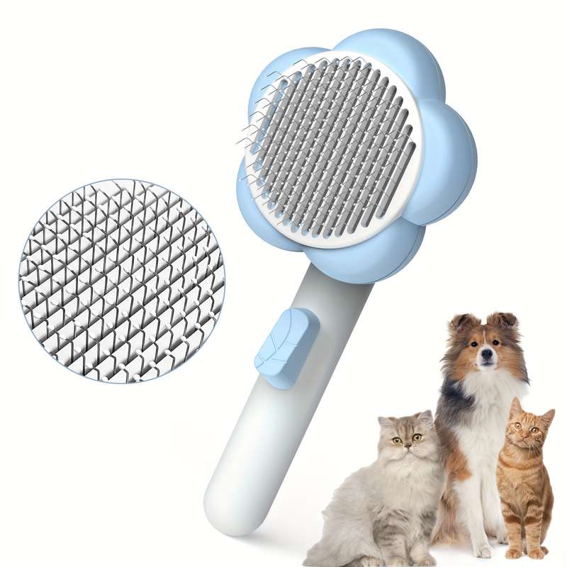 1pc Yellow Green Comb Pet Comb