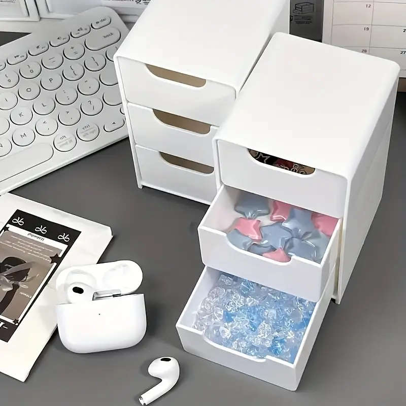 1pc 3-Tier Desk Organizer Ideal for Storing Office Supplies Jewelry And Cosmetics Lightweight And Po