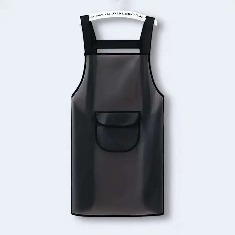 1pc Disposable TPU Waterproof And Oil-Proof Women'S Apron Kitchen Household Men'S Waist Work Clothes