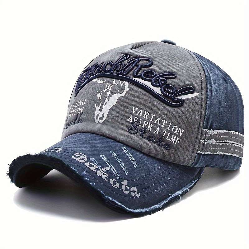 1pc Four One Sun Protection Baseball Cap Adjustable Fit UV Protection Stylish Black Hat with Wh