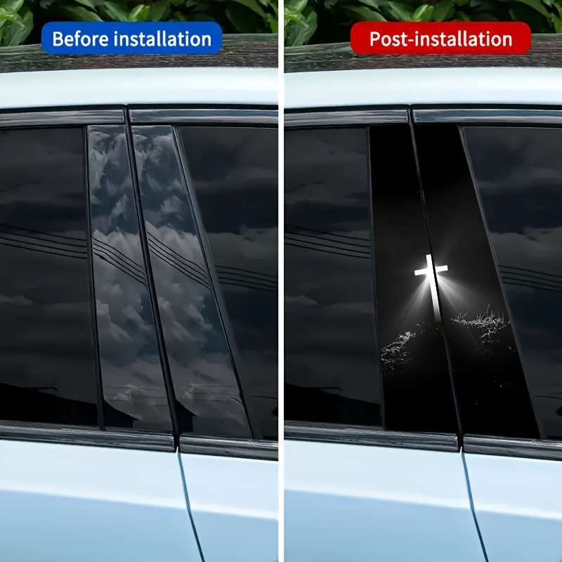 2pcs Light In The Dark Jesus Christian Themed Stickers