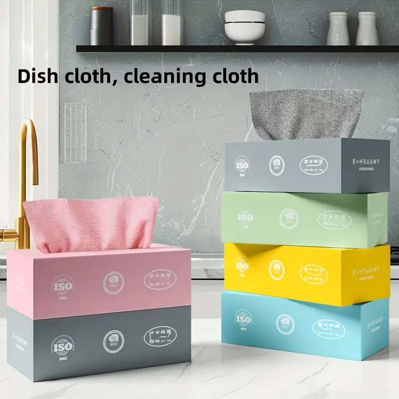 Non-Shedding And Oil-Free Scrubbing Cloth Pull-Out Disposable Lazy Cloth Thickened Super Fine Fiber