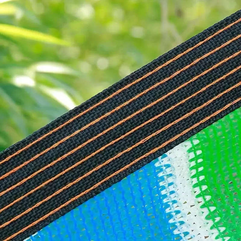 1pc Colorful Striped High-Density Breathable Sun Shade Net Size200x300cm Durable Plastic Outdoor