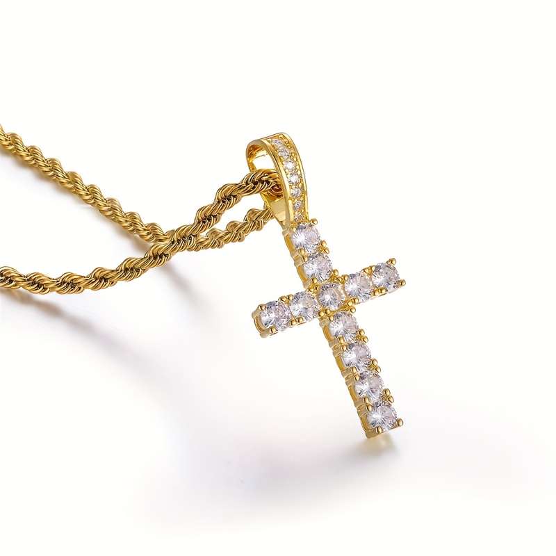 1 Piece Golden Jesus Theme Pendant