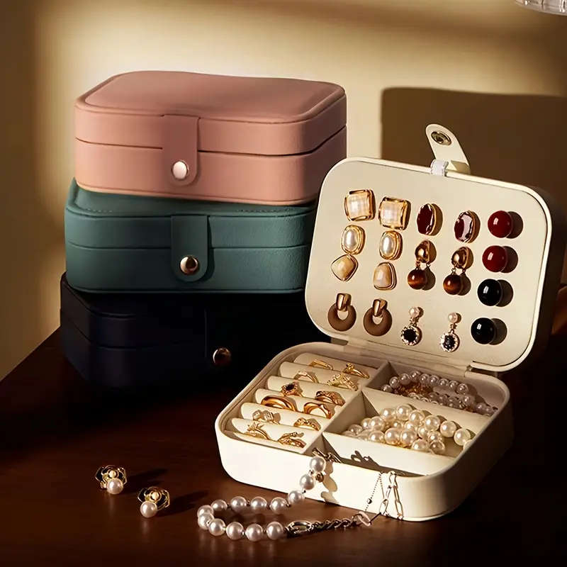 Leather Jewelry Organizer : PINK