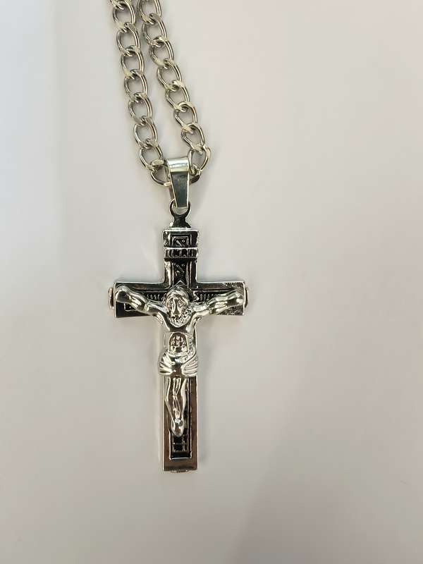 1 Piece Silvery Jesus Theme Pendant