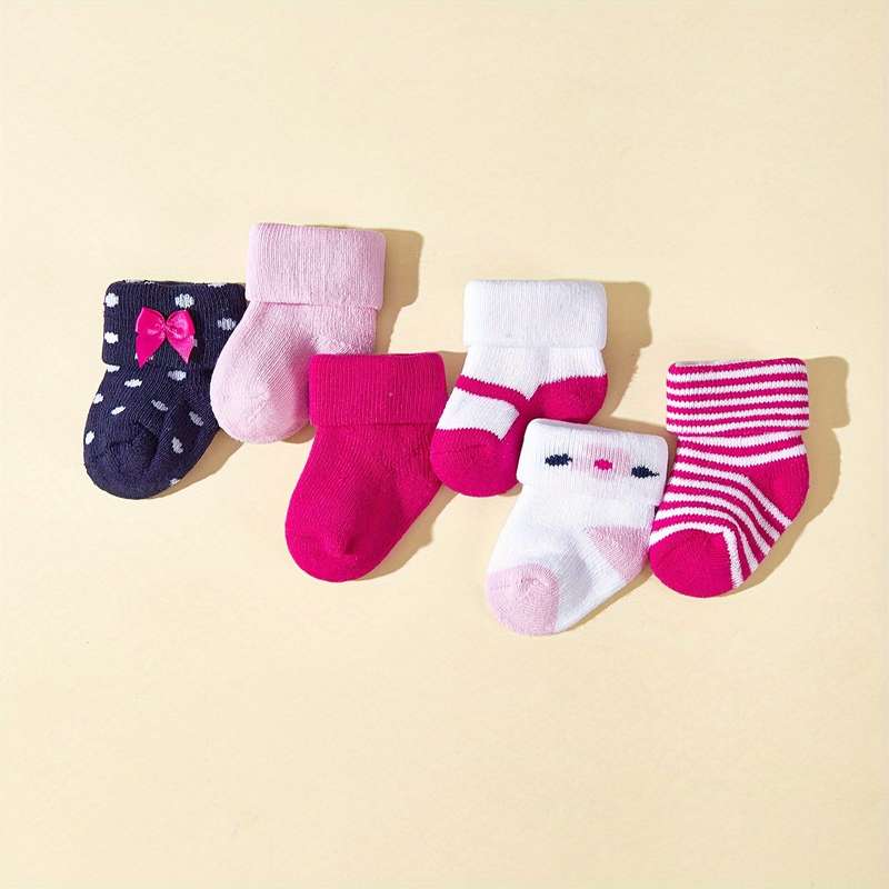 Mixed Color 12 Pairs Sock 6 12M