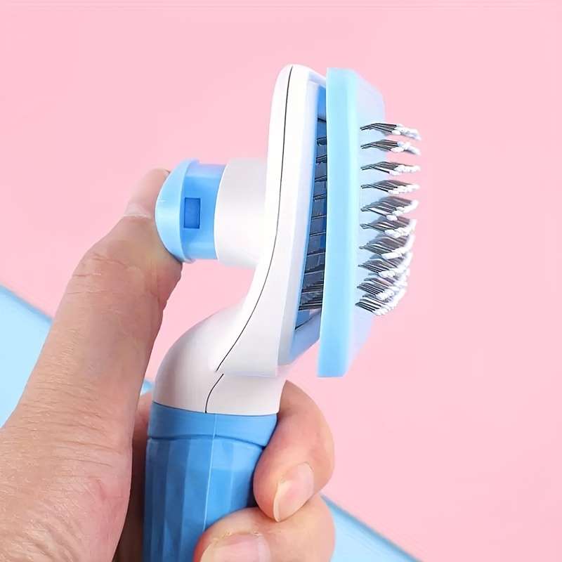 1pc Gray Brush Pet Comb
