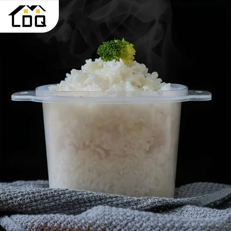 1pc LDQ Multi-Functional Microwave Rice Cooker Steamer Easy Clean Portable Bento Lunch Box for