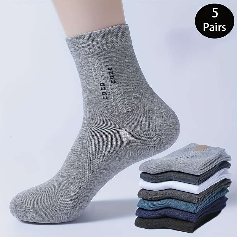 5 Pairs Mixed One Size High Elastic Socks