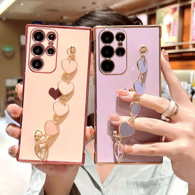 1Ps Pink Red For Samsung Galaxy S21+ 5G Phone Cases