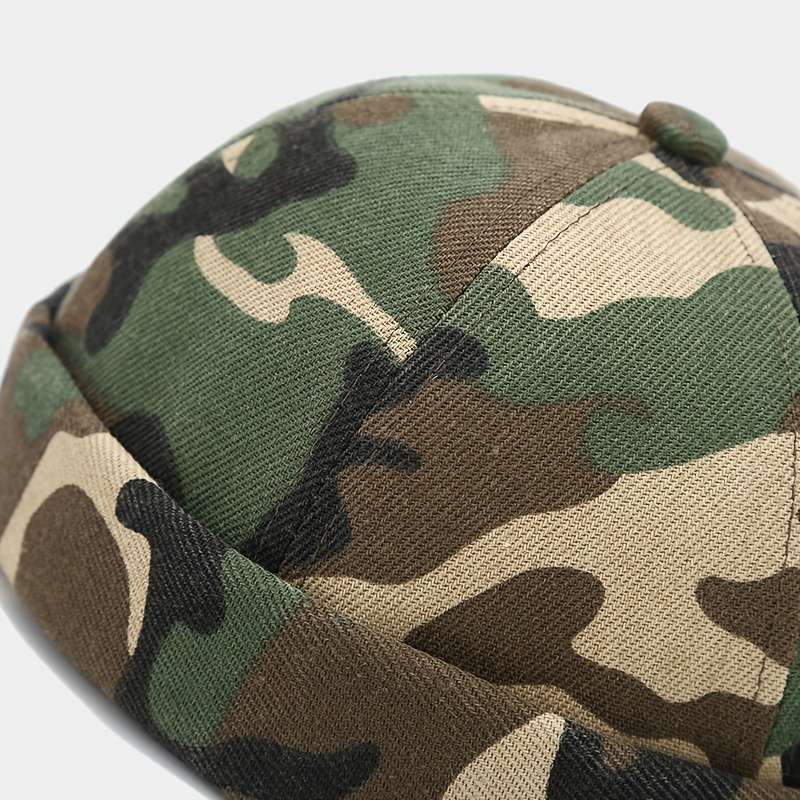 1pc Unisex Camouflage Beanie Hat 100% Polyester Adjustable Fit Lightweight All-Season Camo Pat