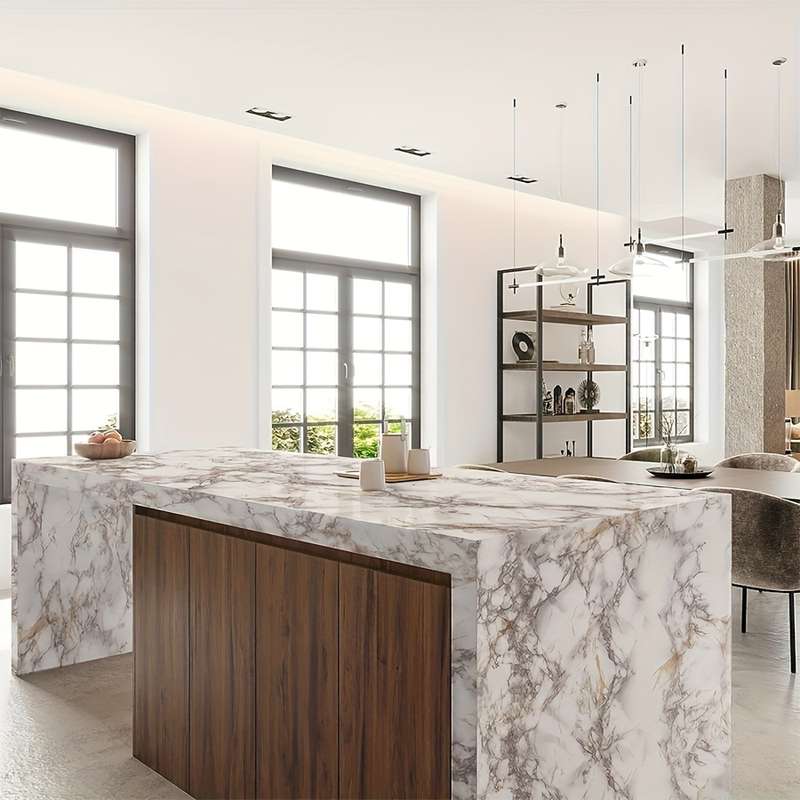 1PC Wall StickersWhite Background Gray StOne40.13cmX100.0cm
