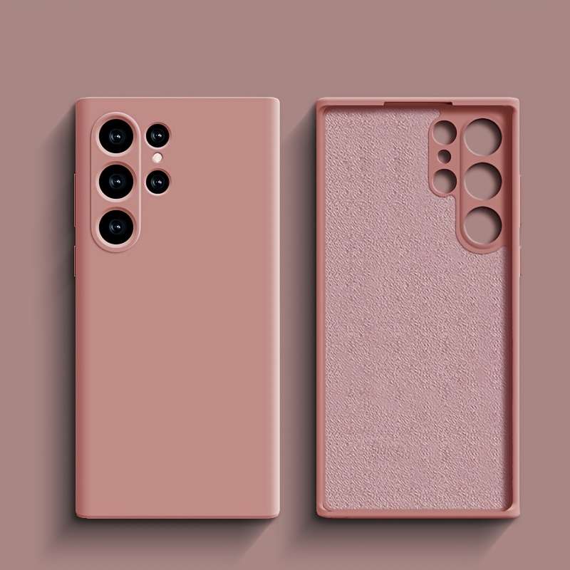 1pc Pink Color For Samsung Galaxy S25 Ultra Phone Cases