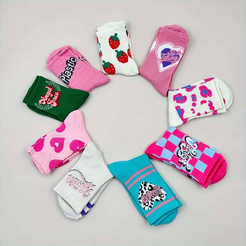 Sock 5 Pairs Of Mixed Colors  One Size