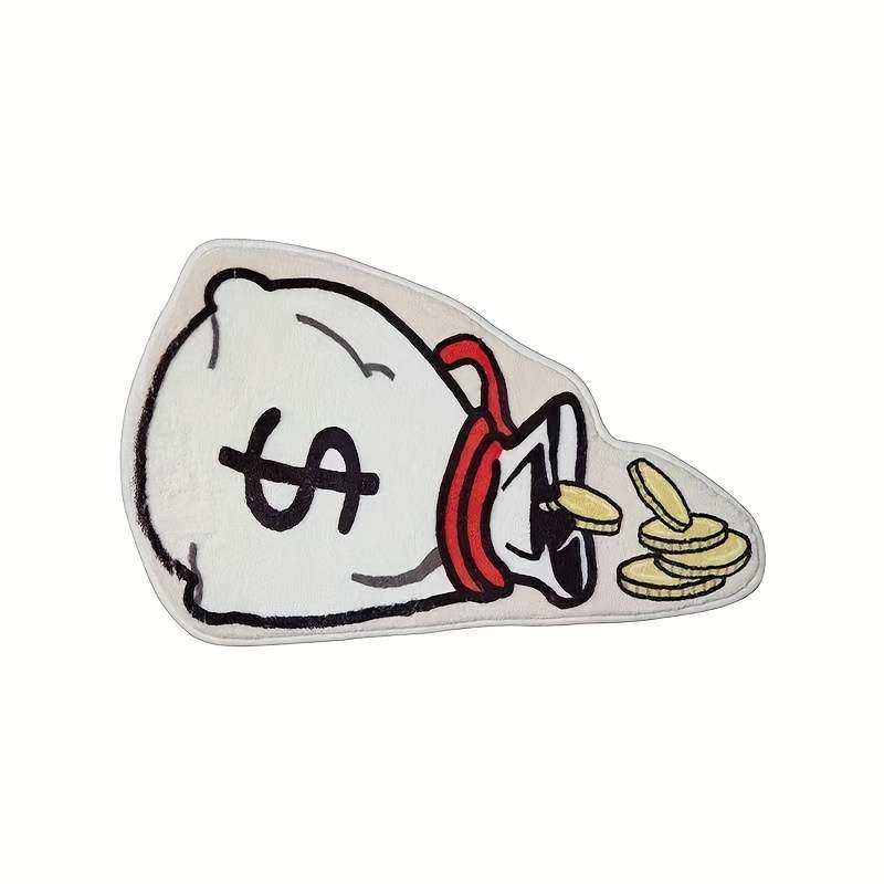 1Pc Red Lips Dollar Floor Mat