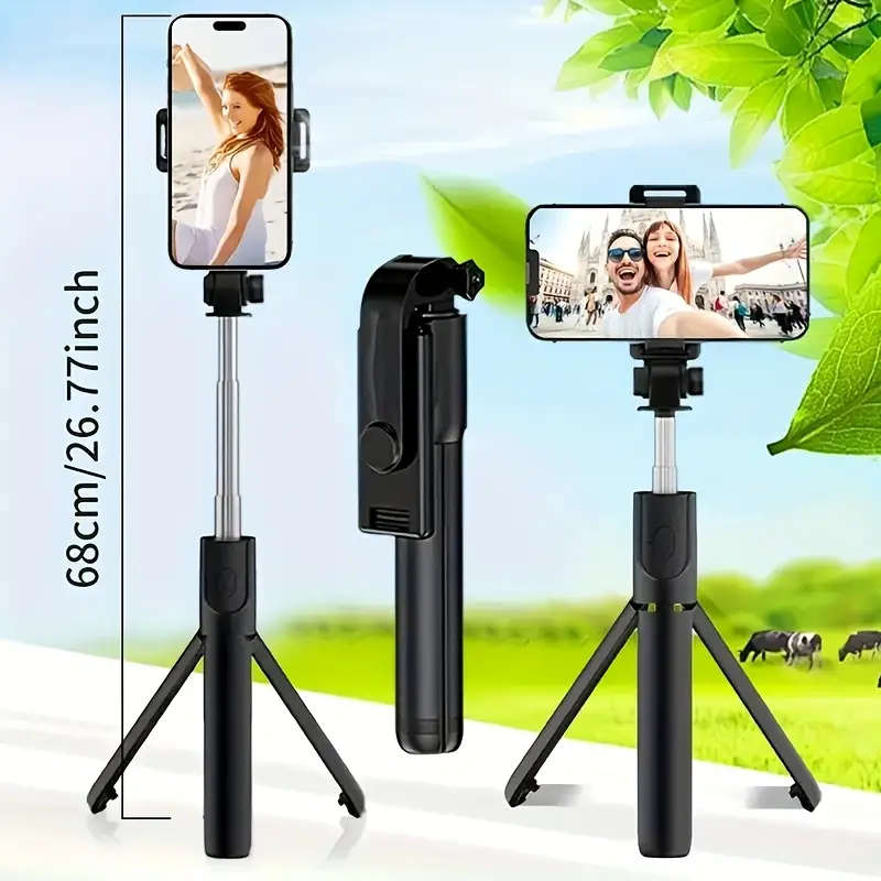 Integrated Selfie Stick Tripod