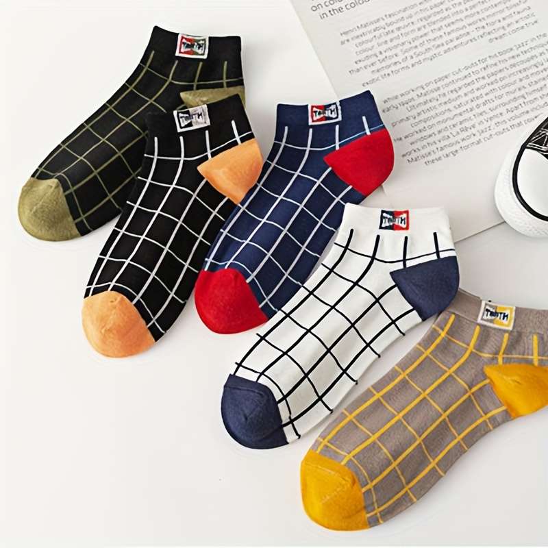 5 Pairs One Size High Elastic Socks