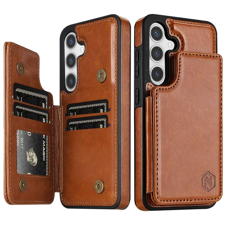1pc A Brown For Samsung Galaxy S25 Plus Phone Cases