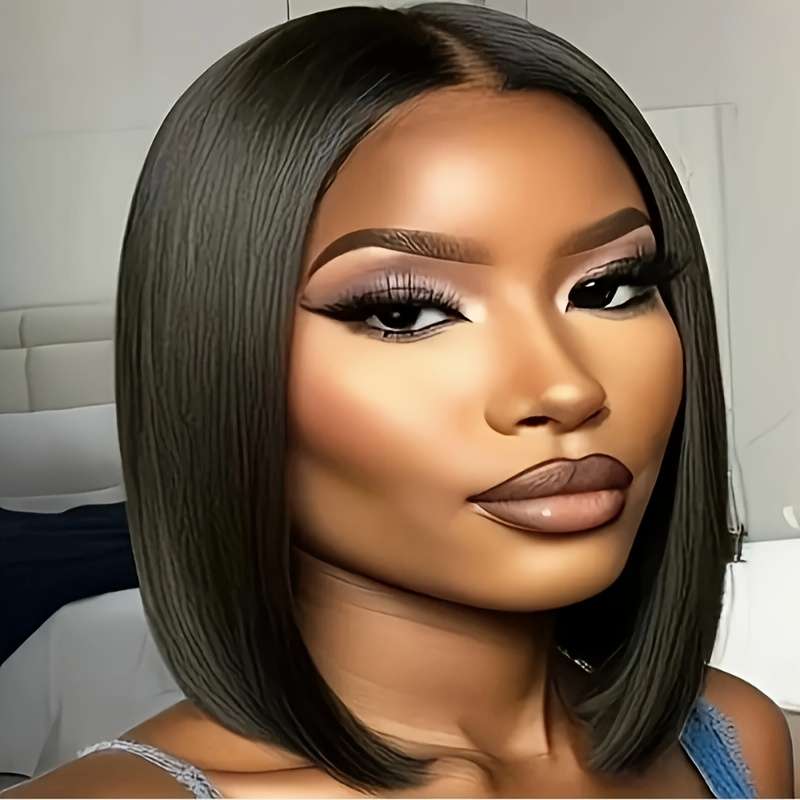 1Pc Black 30.48cm Fashion Design Wig
