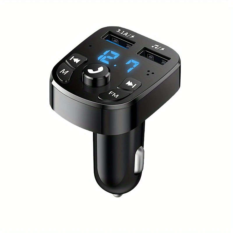 1pc Car Charger with MP3 Player Fast Charging Dual USB Universal Car Plug 6V Operating Voltage USB