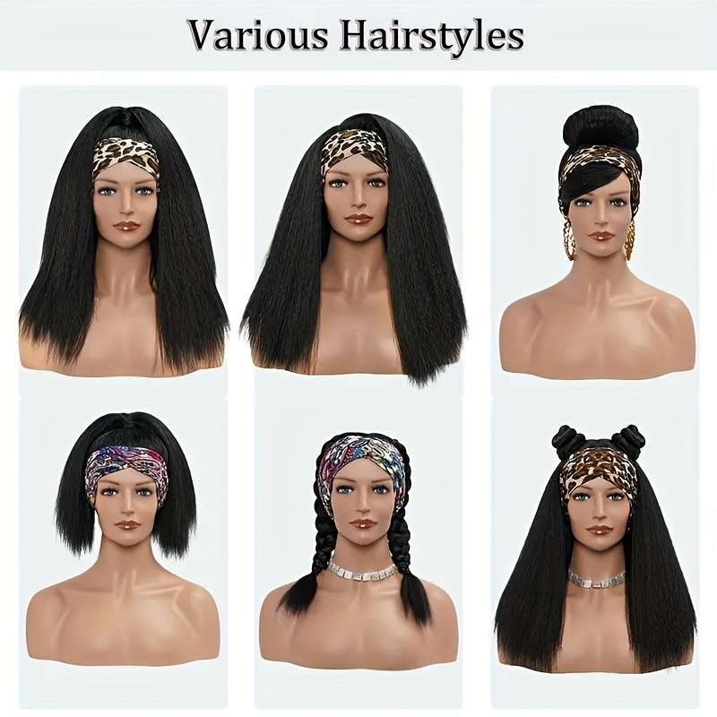 1Pc Black 76.2cm Fashion Design Wig