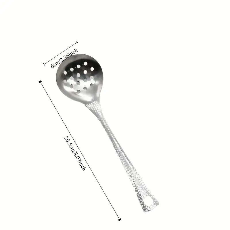 2-Pack Stainless Steel Hot Pot Spoon Soup Spoon Colander