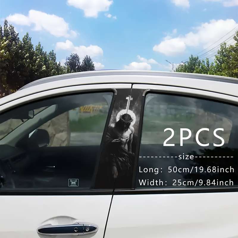 2pcs  25cm50cm Jesus Christian Themed Stickers