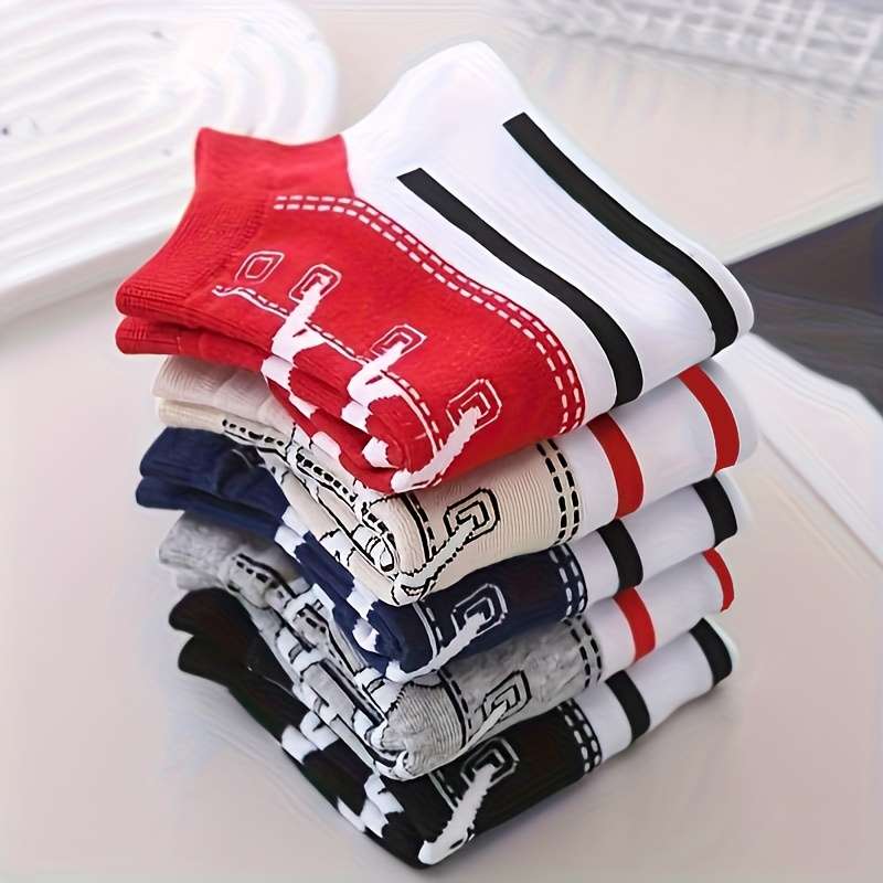 5 Pairs Mixed Color One Size High Elastic Socks